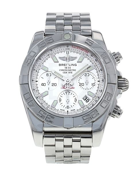 breitling chronomat 41 ab0140|Breitling colt 41 silver dial.